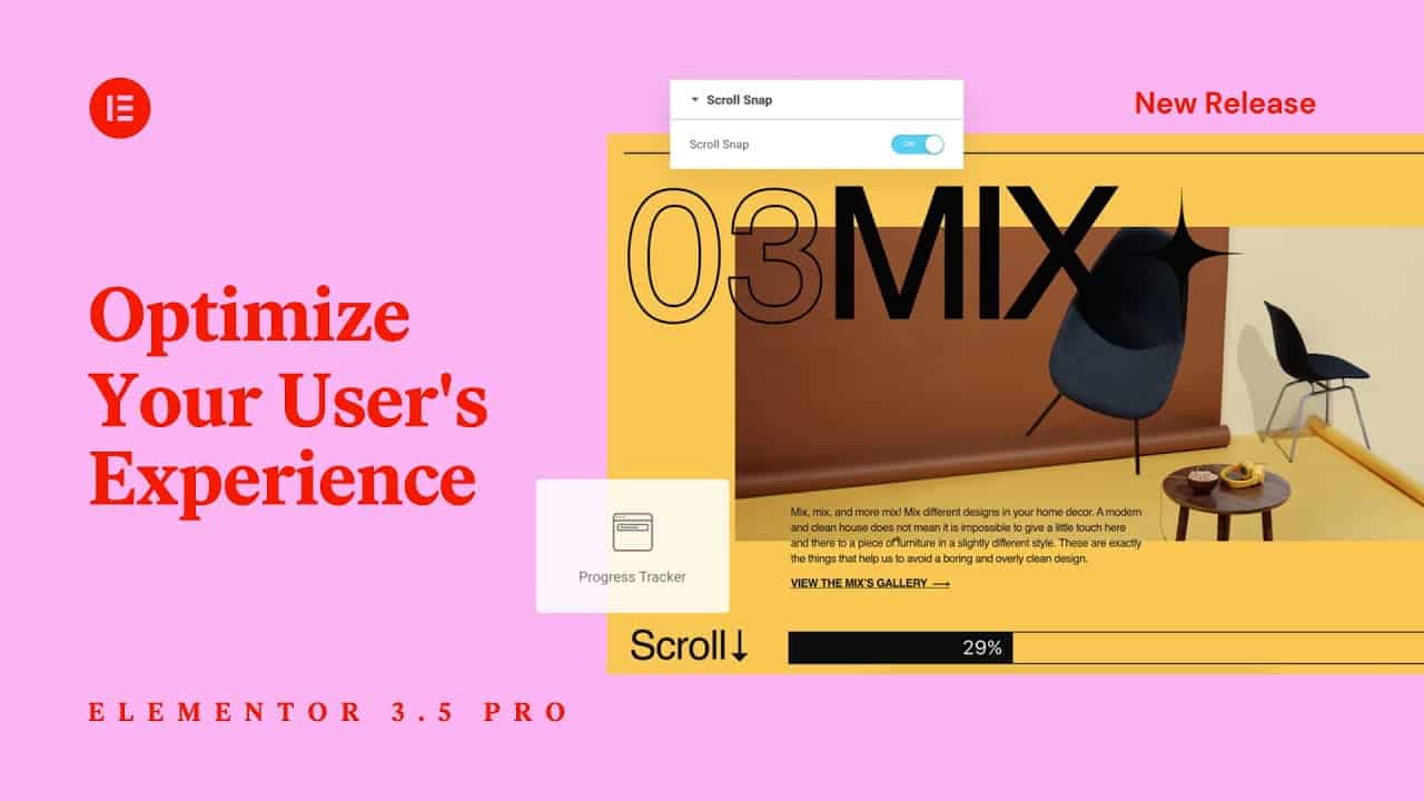 More of elementor pro 3.5: improve user experience with scroll snap and progress tracker! youtube